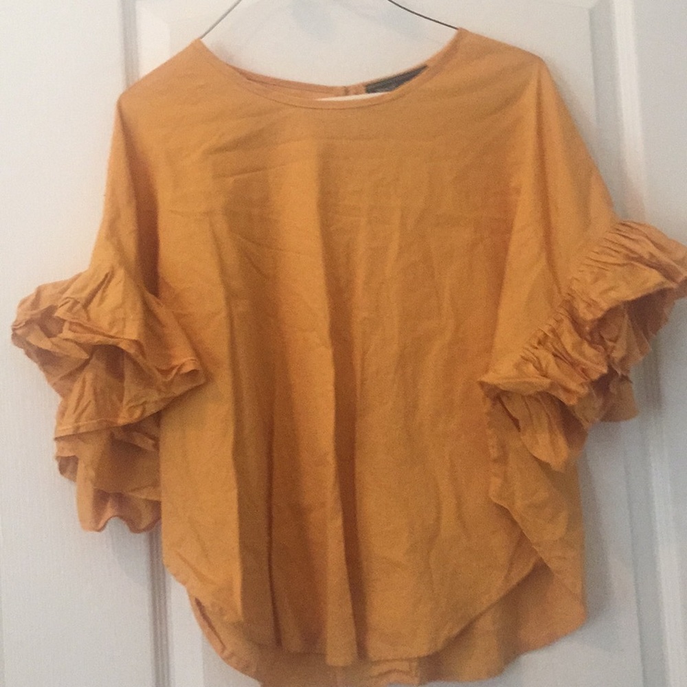 Mustard color blouse